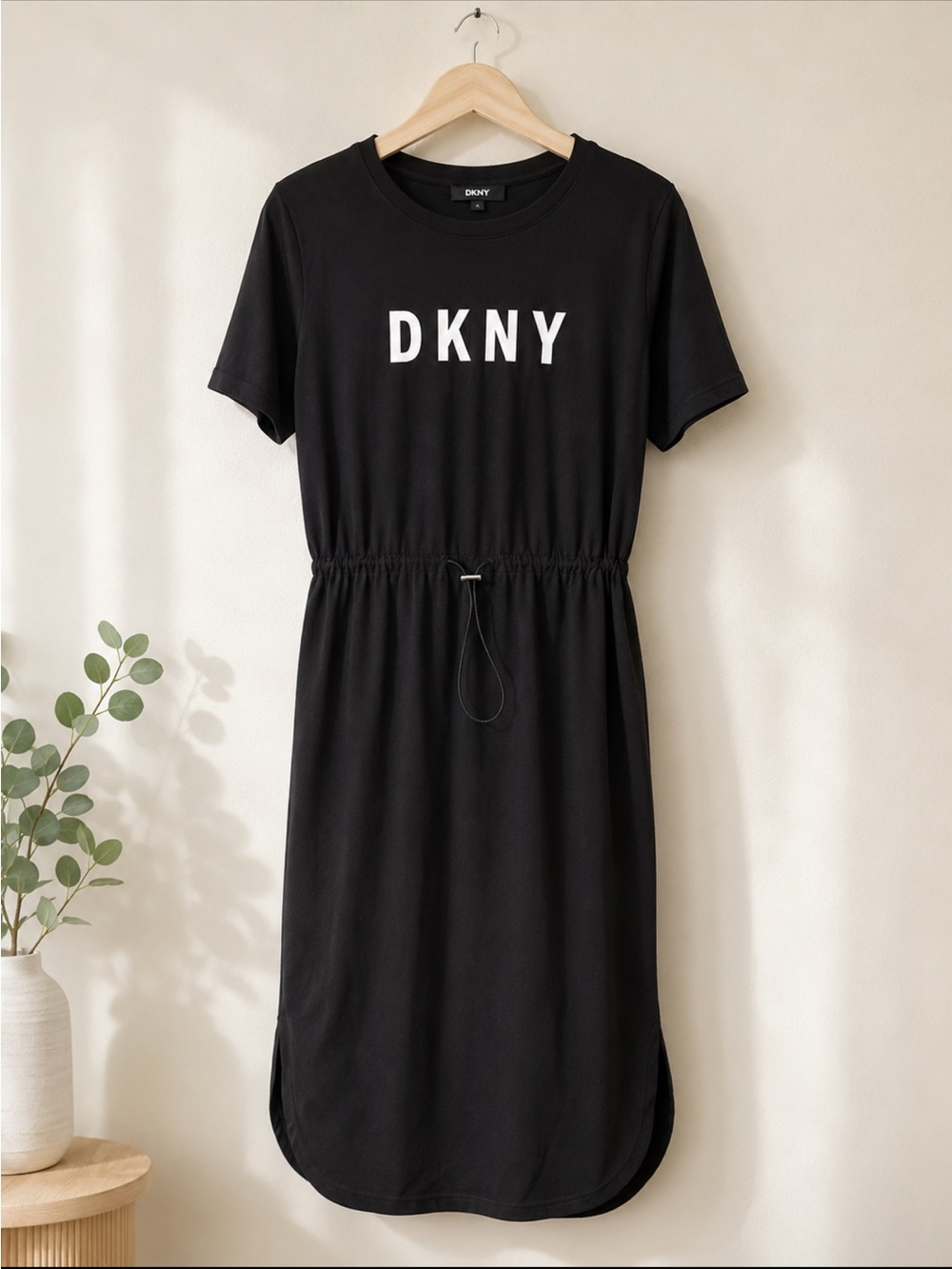 DKNY casual Black Midi Dress size S